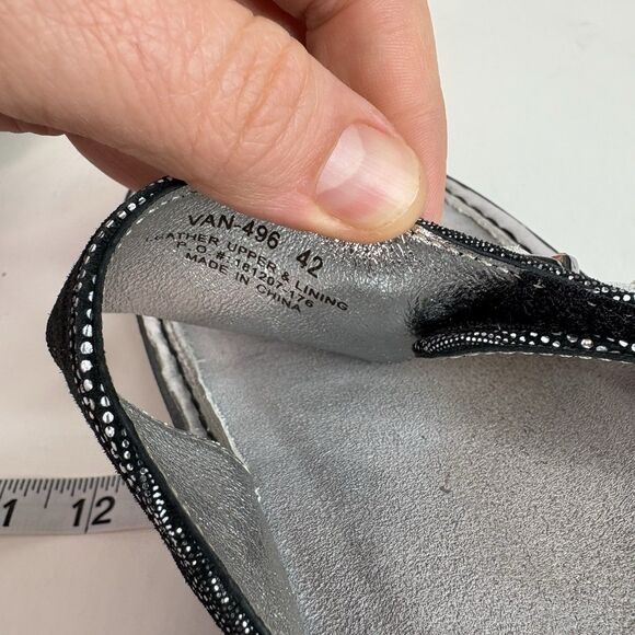 ALEGRIA Vanessa Gray / Silver Metallic EU 42 (US 10) Womens Sandals VAN-496 - Picture 10 of 10